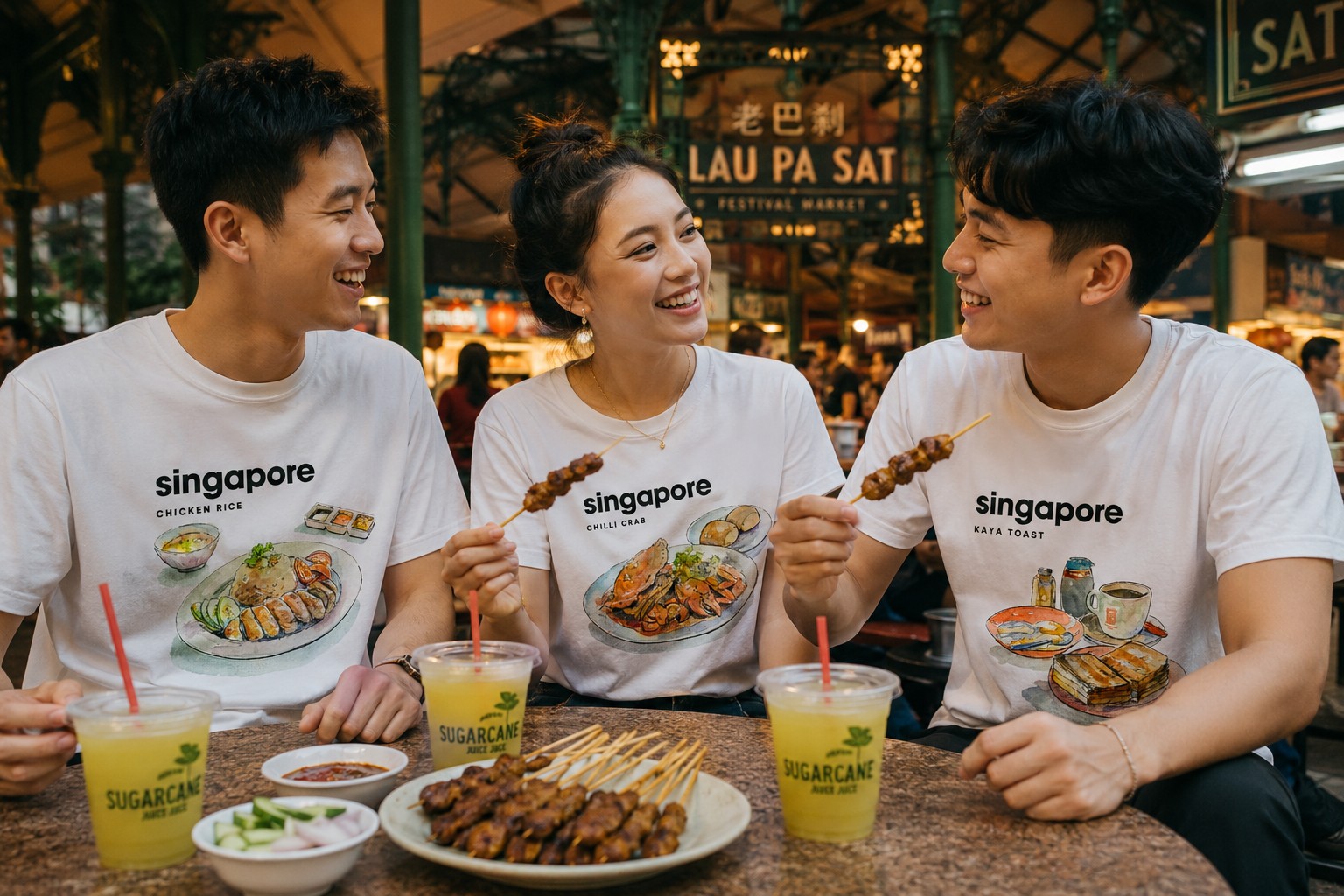 Singapore food T-shirts