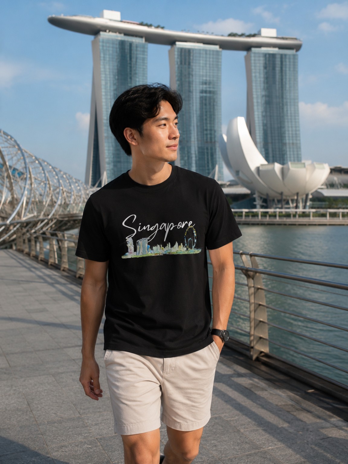 Singapore skyline T-shirt