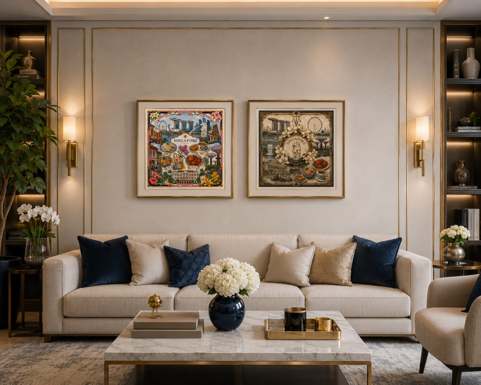 Illustrated textile art